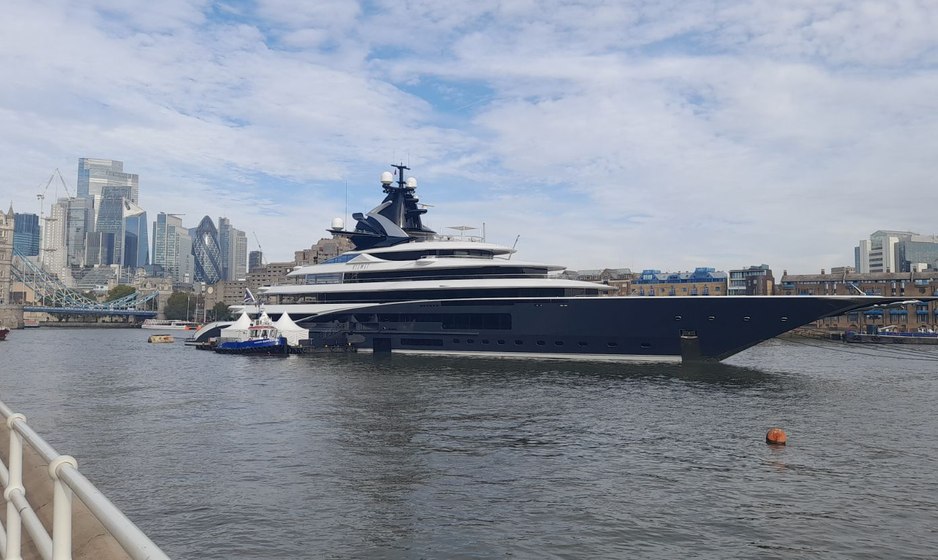 NFL Jacksonville Jaguars and KISMET return to London: Iconic 122M Superyacht Charter Marks Her Third Visit to the English Capital