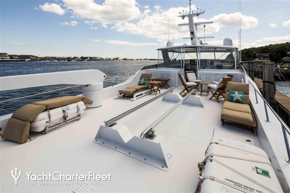 $300,000 price drop on 31m Hatteras motor yacht Tie Breaker