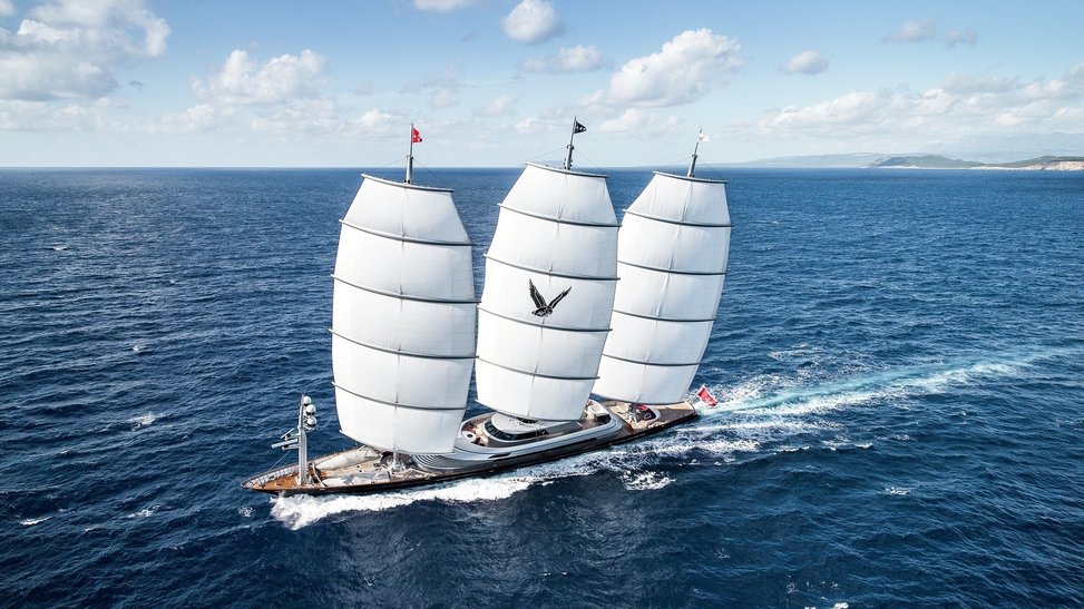 Maltese Falcon Yacht Charter Price Perini Navi Luxury Yacht Charter